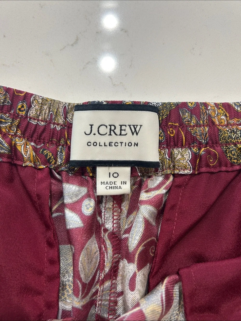 J.Crew Collection Pull-On Silk-Twill Pants